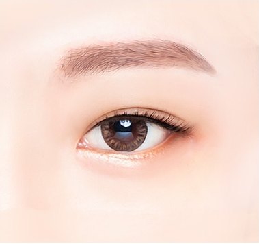 눈썹거상술 및 눈썹하거상 관련 또렷하고 자연스러운 눈매와 눈썹 모양을 나타낸 일러스트