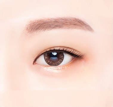 에이펙스성형외과 윗트임 수술 후 눈 앞머리가 트여 눈동자가 또렷하게 드러난 눈매 일러스트